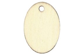 WOODEN OVAL TAGS